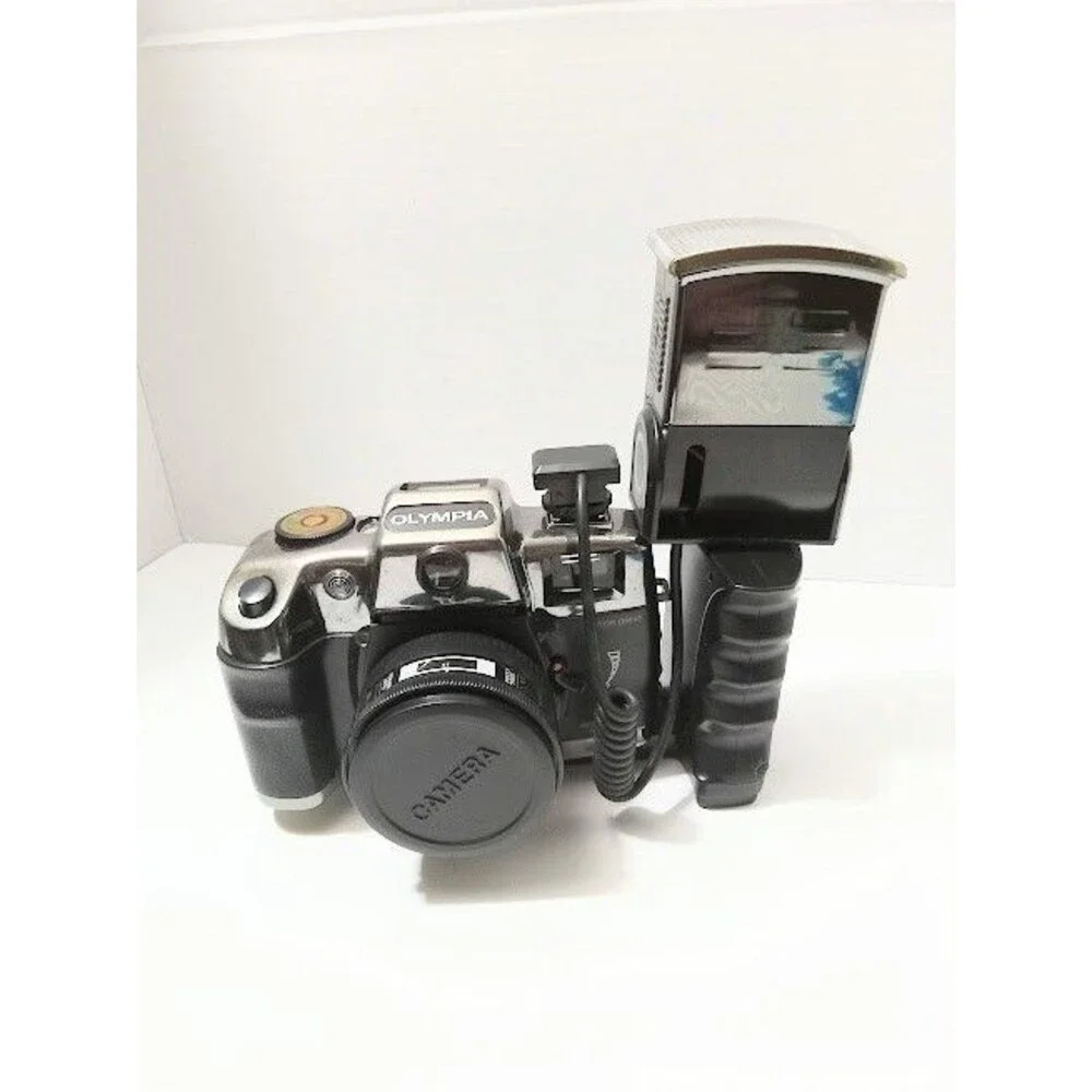 Olympia Advanced Camera EL1124 35mm Retractable Flash Untested Parts